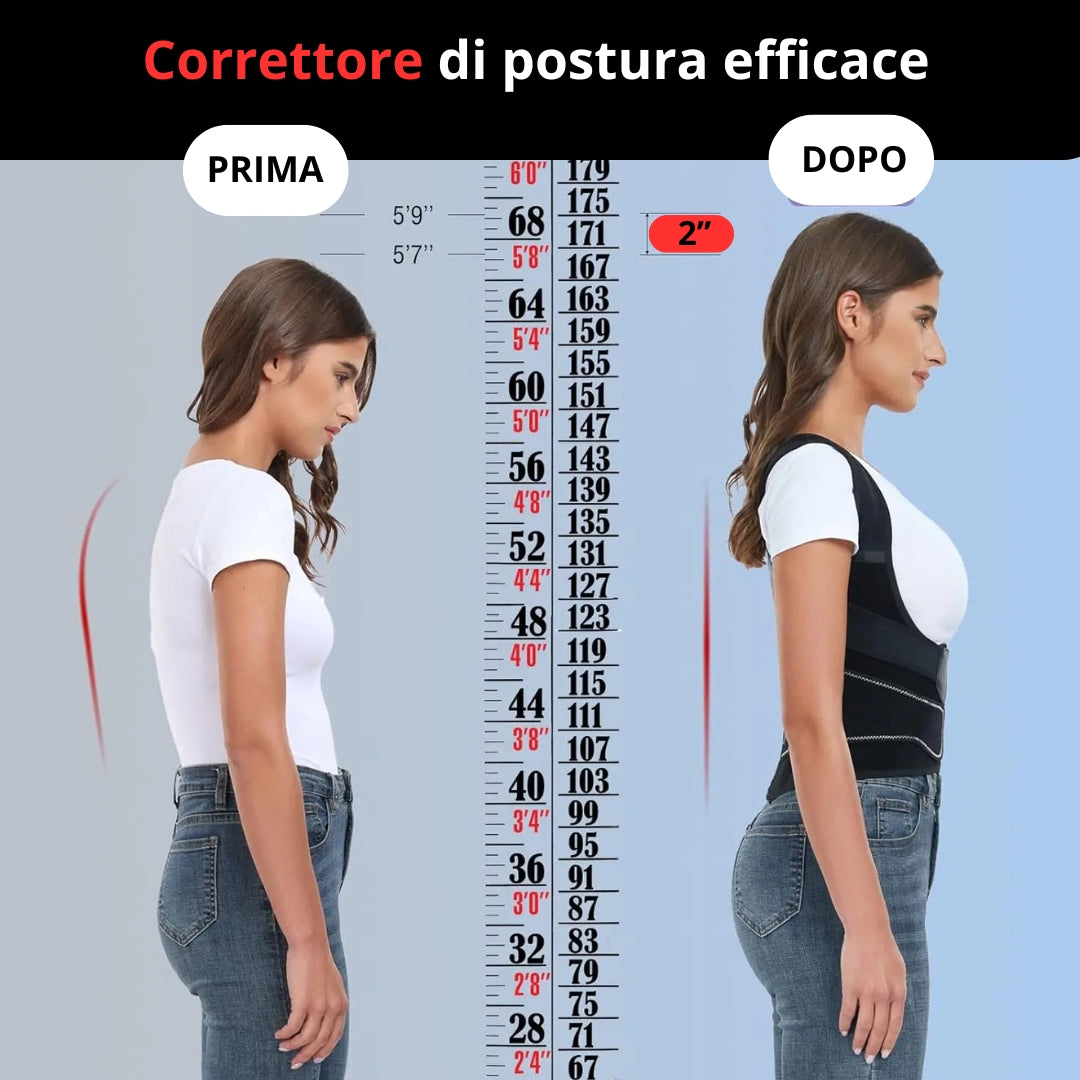 Correttore posturale per donne e uomini